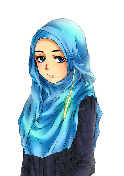 gambar kartun hijab pashmina gambar kartun