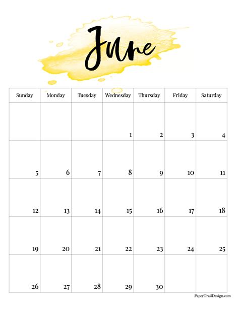 collect june  calendar  printable  calendar