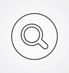 search icon white   blue background vector image