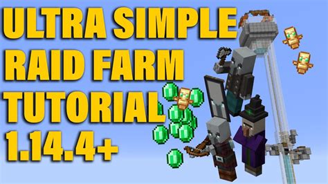 super simple raid farm tutorial  emeralds  totems perh