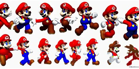 Prompthunt Sprite Sheet Of A Female Version Of Mario