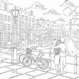 Amsterdam Kleurplaten sketch template
