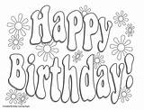 Birthday Coloring Pages Happy 6th Printable Getcolorings Color Print sketch template