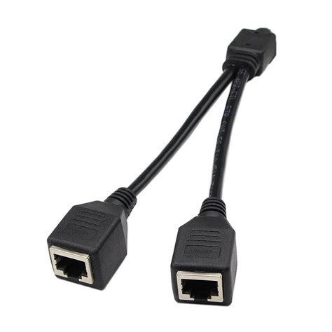 socket lan ethernet network cat rj plug splitter adapter cable length cm alexnldcom