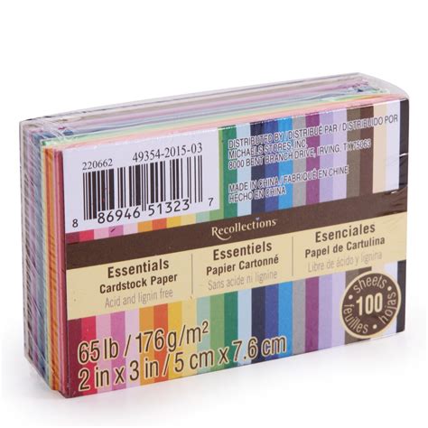 find  essentials cardstock paper  recollections  michaels
