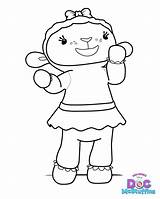 Mcstuffins Doc Lambie Coloring Pages Getdrawings sketch template