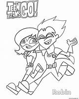 Coloring Pages Starfire Teen Titans Robin Go Info Titanes Source sketch template