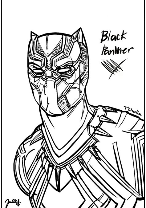 black panther sketch  jeransome  deviantart