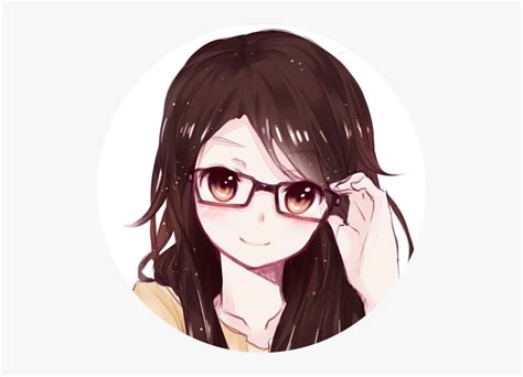 Anime Love With Glasses Hd Png Download Kindpng