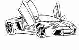 Lamborghini Coloring Gallardo Pages Getcolorings Color sketch template