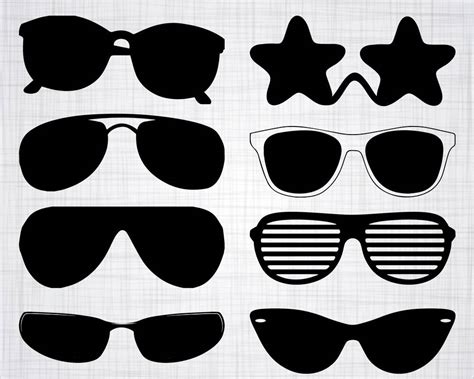 Sunglasses Svg Bundle Sunglasses Svg Sunglasses Clipart Cut Etsy