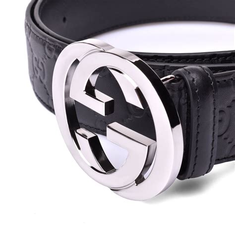 gucci belt black silver max length  gucci ferragamo touch  modern