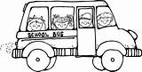 Bus Driver Coloring School Clipart Thank sketch template
