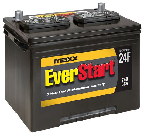 everstart maxx lead acid automotive battery group size 24f free rn