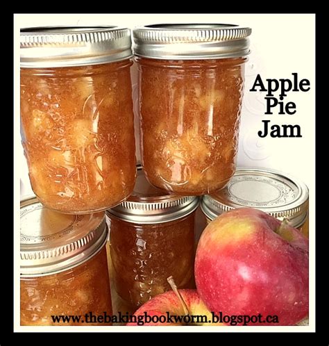 baking bookworm apple pie jam