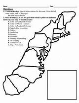 Colonies Map 13 Project Thirteen Blank Worksheet Printable Coloring Fill Middle Southern Grade Projects 5x11 Original Colonial America Color Test sketch template