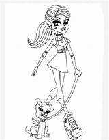 High Frankie Stein Monster Coloring Pages Girls sketch template