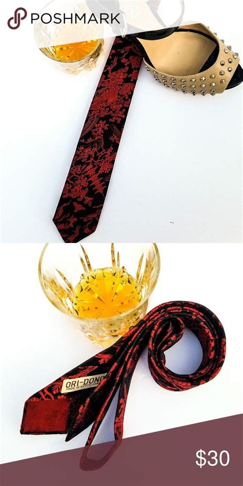 skinny vintage japanese necktie ori dono asian vintage