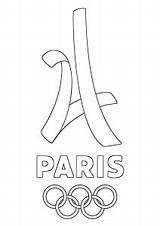 2024 Paris Logo Coloring Olympic Games Kids Pages Olympics Sport Print Simple Neymar Adult Jr Color Justcolor Athletics Events sketch template