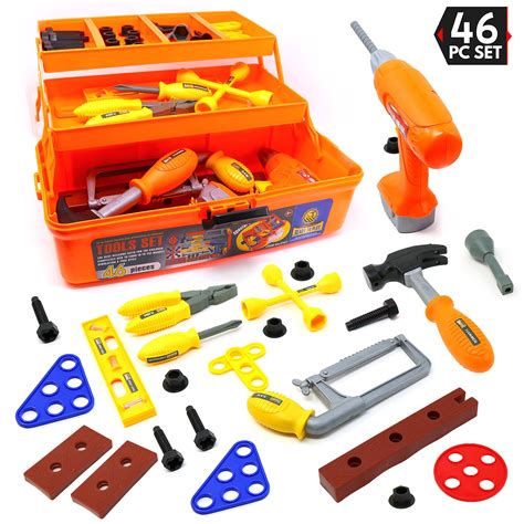 big mos toys tool box pretend play  tier educational tool kit  kids gift   ages