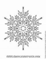 Snowflake Snowflakes Adults sketch template