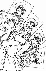 Senshi Sailormoon sketch template