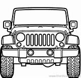 Jeep Clipart Rubicon Drawing Behance Model Silhouette 3d Front Wrangler Drawings Clipartmag 4x4 Car Vector Unlimited Choose Board Halloween Cars sketch template