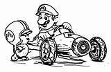 Mario Kart Coloring Pages Color Printable Drawing Print Wii Super Kids Donkey Colouring Draw Game Kong Customization Wecoloringpage Getdrawings Games sketch template