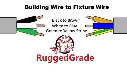 brown blue  yellow green wires wiring draw