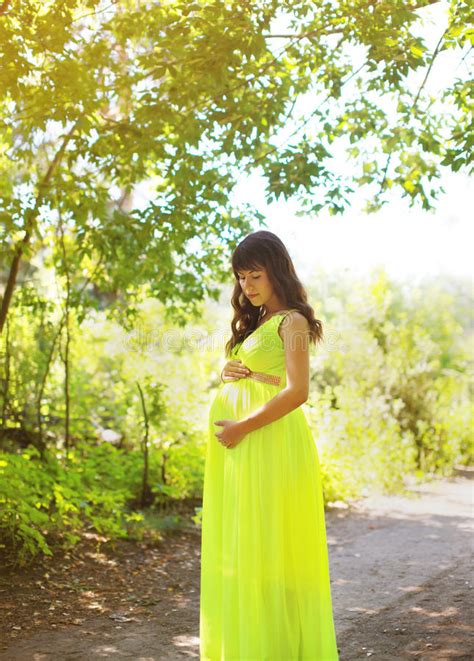Elegant Pregnant Woman Silhouette Stock Images Download