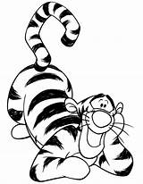 Tigger Coloring Pages Down Print Lying Disney Printable Clipart Color Kids Template Book Drawings Library Popular sketch template