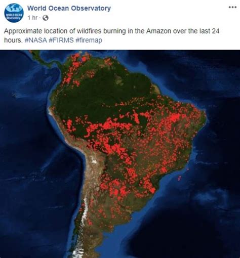 map show  locations   amazon wildfires truth