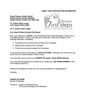 fillable  dese mo  steps family cost participation