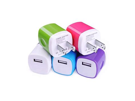 usb charger charging block  pack av usb power home travel adapter wall charger cube brick