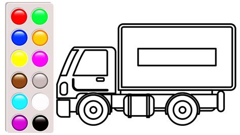 delivery truck coloring pages car  truck vehicles coloring book
