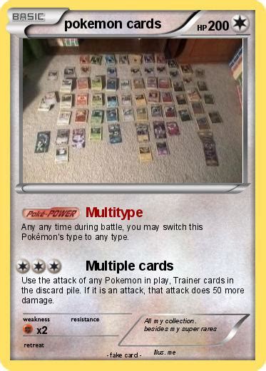 pokemon pokemon cards   multitype  pokemon card