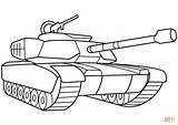 Coloring Tank Pages Military Drawing Printable sketch template