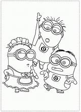 Coloring Pages Despicable Printable Popular sketch template