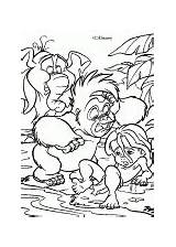 Tarzan Coloring Pages Jungle Tantor George Colorir Desenhos Para sketch template