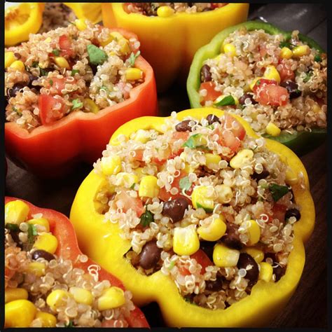 vegetarian southwest quinoa stuffed bell peppers stuffed peppers