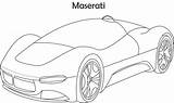 Coloring Maserati Car Super Kids Open Pages Cars Pdf Print  sketch template