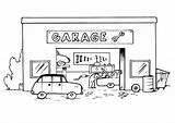 Garage Coloring sketch template