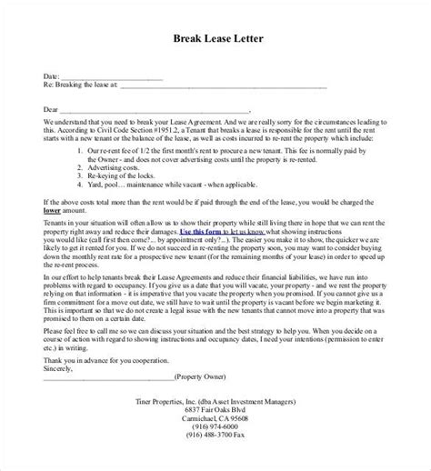 lease termination letter template  word excel  formats