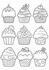Food Coloring Pages Cupcake Printable Kids Easy Print Printables Tulamama Cute Sheets Choose Board sketch template