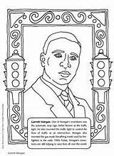 Coloring Morgan Garrett History Pages Month African Printables Printable Kids American Activities Sheets Sheet Inventor Facts Colouring Americans Grade Teachervision sketch template