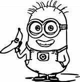 Coloring Minion Pages Minions Disney Sheets Printable sketch template