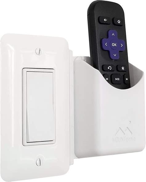 screwups remote control holder  mount genie white wall