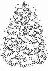 Tree Christmas Coloring Pages Printable Children Stromcek Vianocny Kresleny Vianočný Color Stromček Sketch Decorated Navidad Výzdoba Vianočná Sapin Vianoce Arbre sketch template