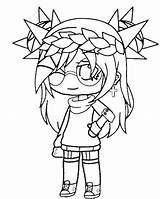 Gacha Life Coloring Pages Girl sketch template