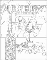Coloring Wine Adult Book Enthusiast Pages Designlooter Wines Inside Color 1159 1500px 18kb sketch template